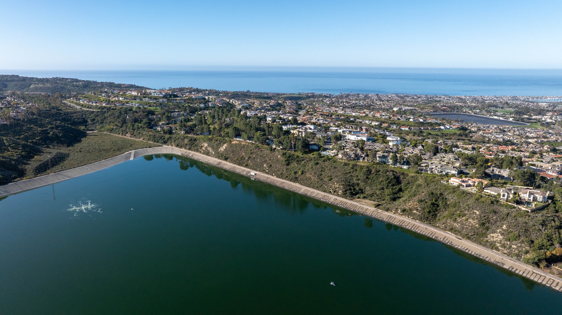 Harbor Ridge overlooking the San Joaquin Reservoir and the coast